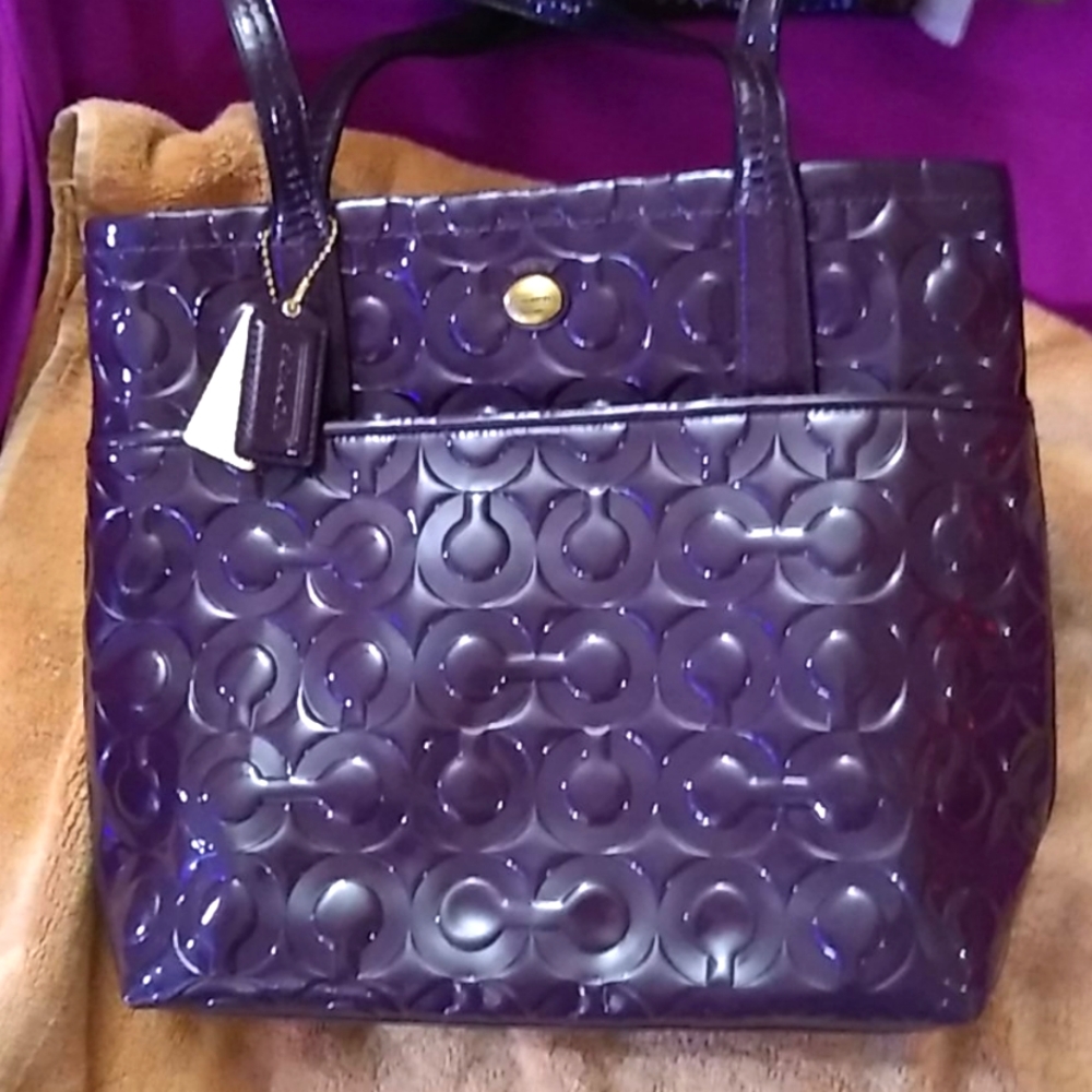 Purple Coach Purse